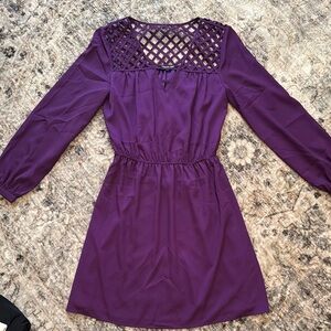 Elegant Purple Women's Dress